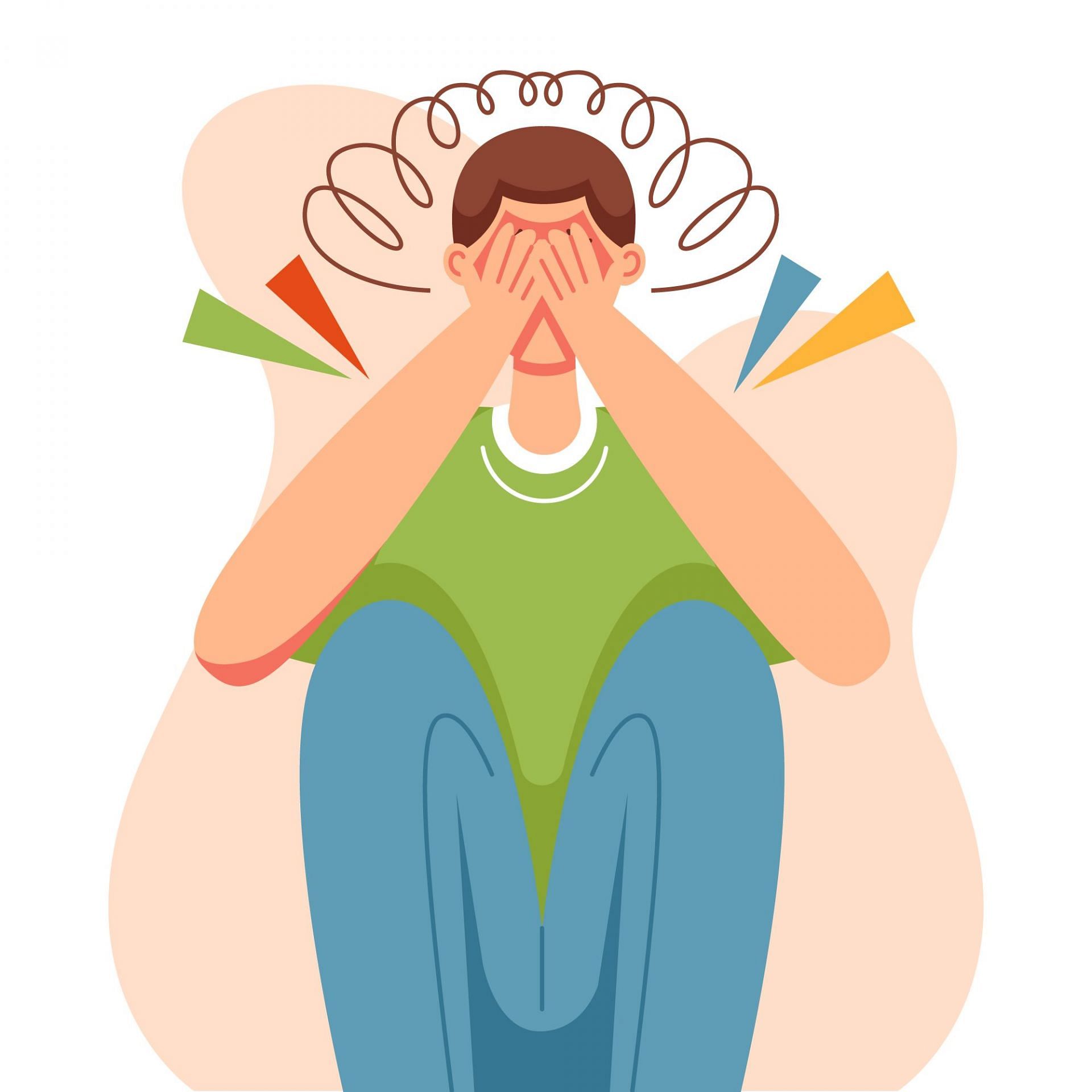 A panic attack can have many physical symptoms. (Image via Freepik/ Freepik)